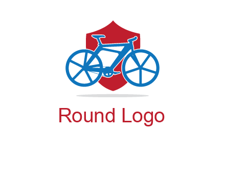 bicycle over a shield logo