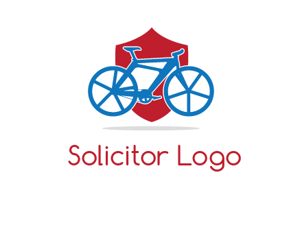 bicycle over a shield logo