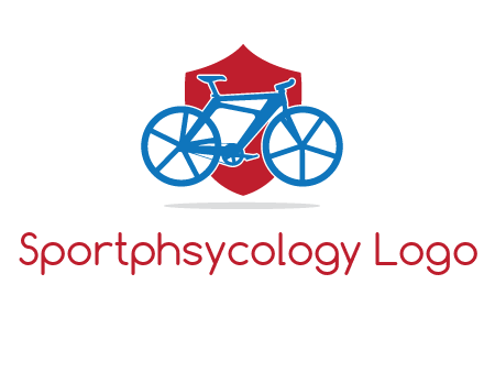 bicycle over a shield logo
