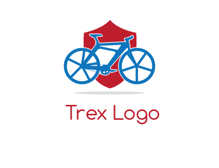 bicycle over a shield logo