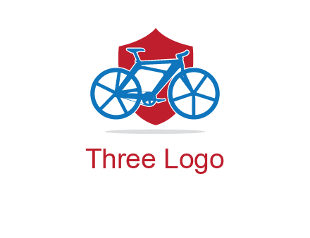 bicycle over a shield logo