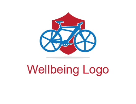 bicycle over a shield logo