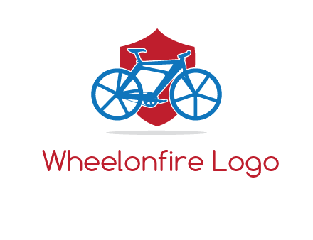 bicycle over a shield logo