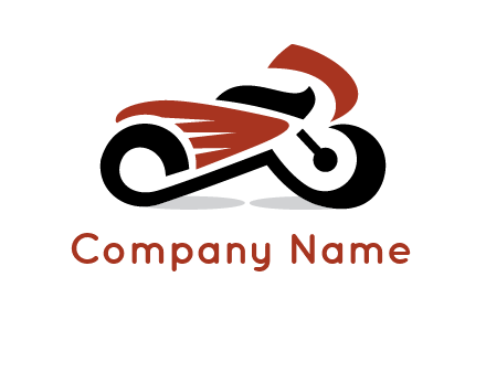 abstract motorbike logo