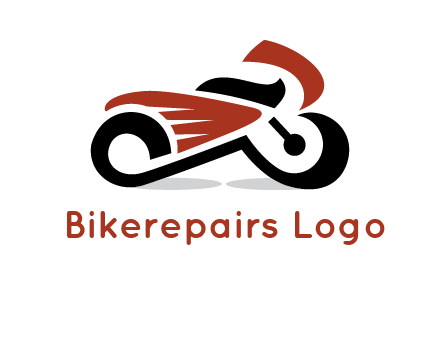 abstract motorbike logo