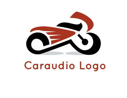 abstract motorbike logo