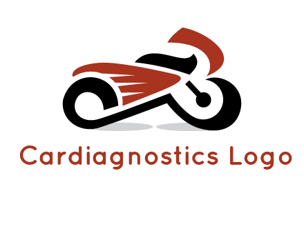 abstract motorbike logo