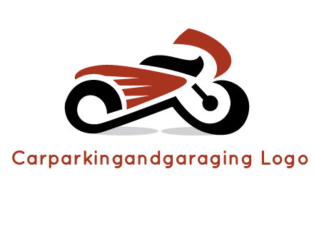 abstract motorbike logo