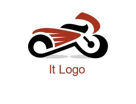 abstract motorbike logo