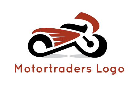 abstract motorbike logo