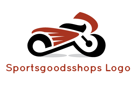 abstract motorbike logo