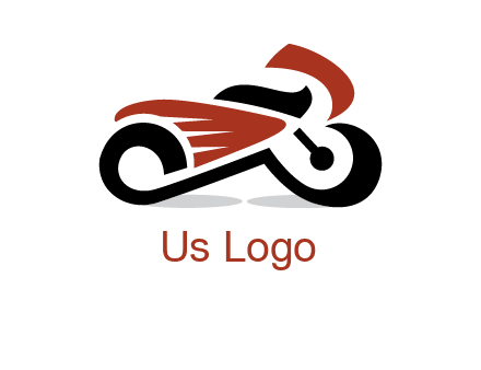 abstract motorbike logo
