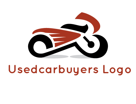 abstract motorbike logo