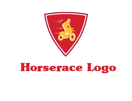 motorbike in shield logo