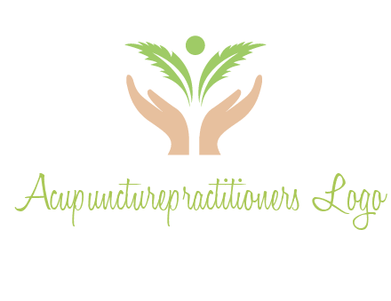 hands in leaf logo