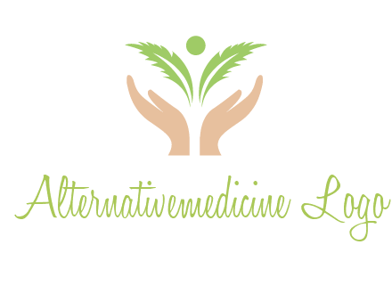 hands in leaf logo