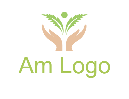 hands in leaf logo