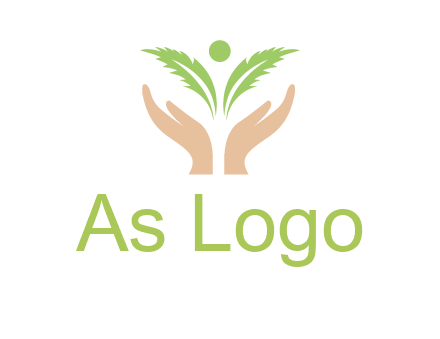 hands in leaf logo