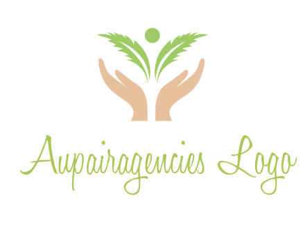 hands in leaf logo