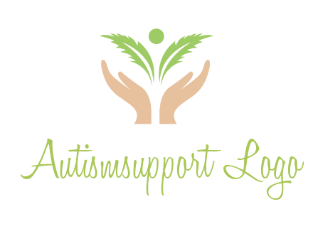 hands in leaf logo