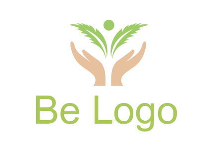 hands in leaf logo