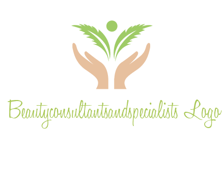 hands in leaf logo