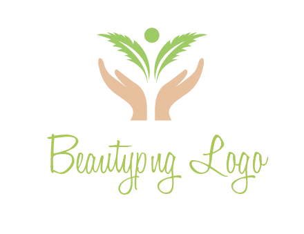 hands in leaf logo