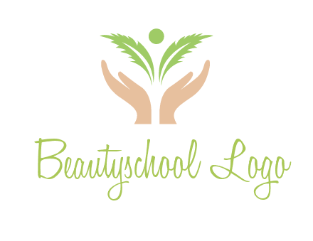 hands in leaf logo