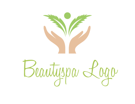 hands in leaf logo