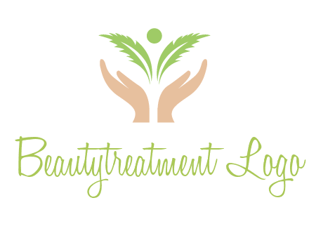 hands in leaf logo
