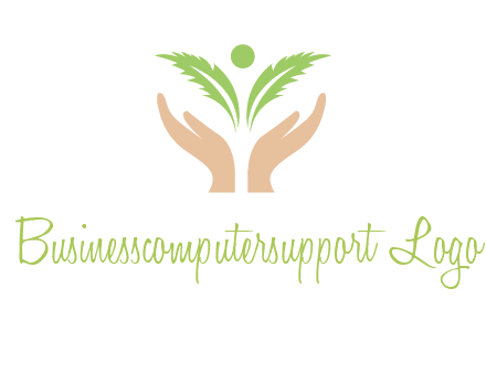 hands in leaf logo