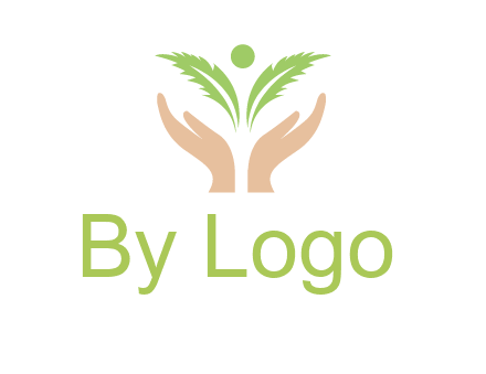 hands in leaf logo