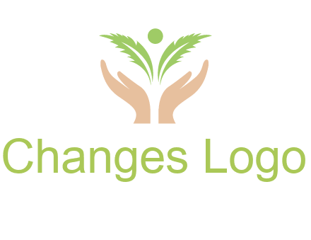 hands in leaf logo