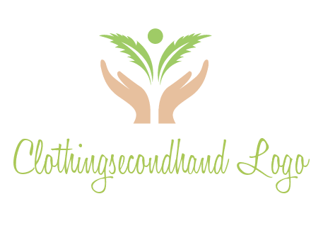 hands in leaf logo