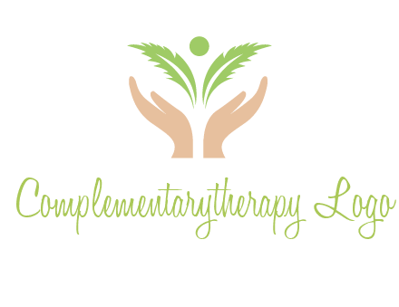 hands in leaf logo