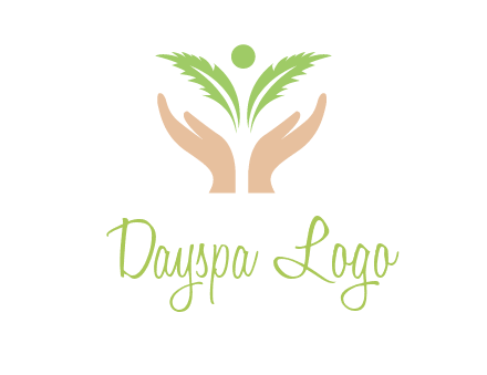 hands in leaf logo