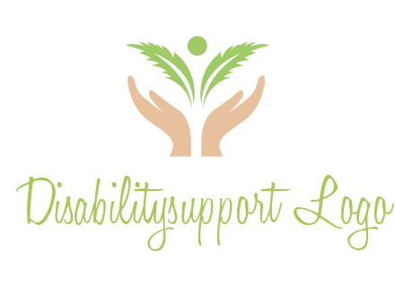 hands in leaf logo