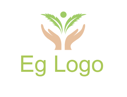 hands in leaf logo
