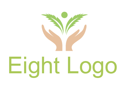 hands in leaf logo