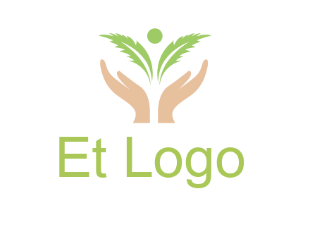 hands in leaf logo