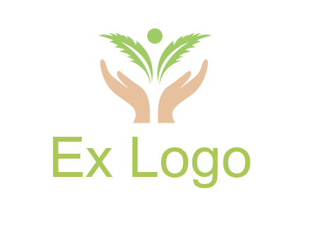 hands in leaf logo