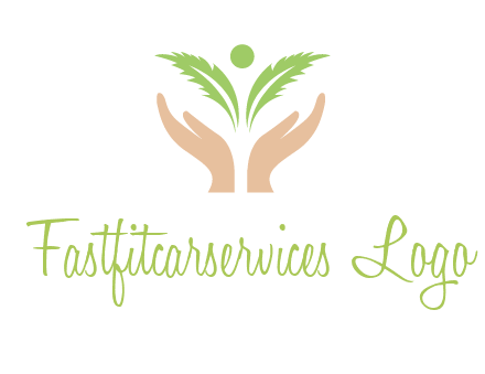 hands in leaf logo