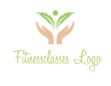 hands in leaf logo
