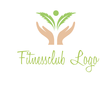 hands in leaf logo