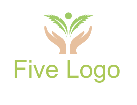 hands in leaf logo