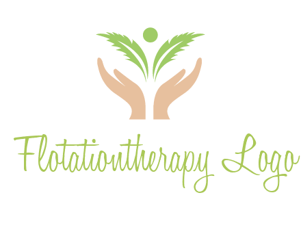 hands in leaf logo