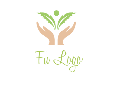 hands in leaf logo