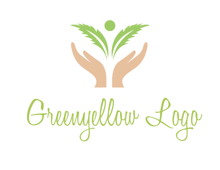 hands in leaf logo