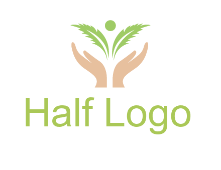 hands in leaf logo