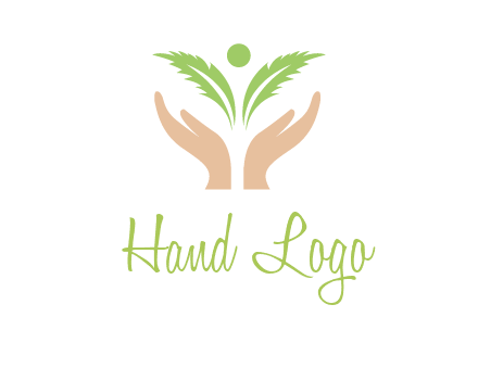hands in leaf logo